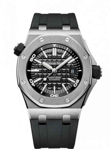 replica Audemars Piguet - 15710ST.OO.A002CA.01 Royal Oak Offshore Diver Stainless Steel / Black watch