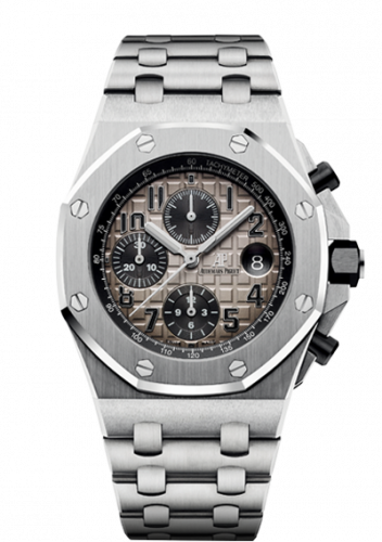replica Audemars Piguet - 26470PT.OO.1000PT.01 Royal Oak Offshore 42 Platinum / Slate / Bracelet watch - Click Image to Close