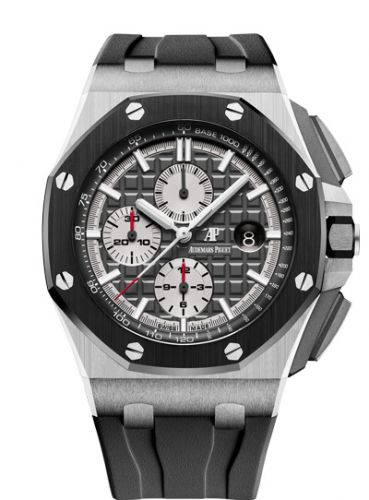 replica Audemars Piguet - 26400IO.OO.A004CA.01 Royal Oak Offshore 44 Titanium / Ceramic / Grey / Rubber watch