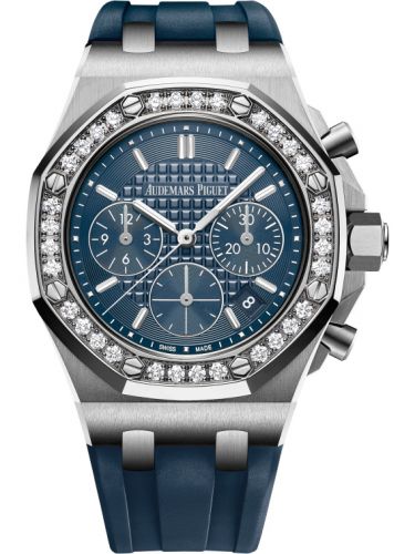 replica Audemars Piguet - 26231ST.ZZ.D027CA.01 Royal Oak OffShore 26231 Lady Chronograph Stainless Steel / Blue / Diamond watch