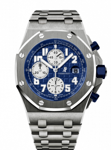 replica Audemars Piguet - 26170TI.OO.1000TI.04 Royal Oak Offshore 26170 Chronograph Titanium / Blue watch