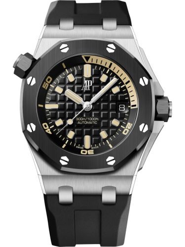 replica Audemars Piguet - 15720CN.OO.A002CA.01 Royal Oak Offshore Diver White Gold / Black watch