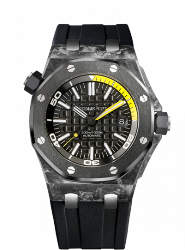 replica Audemars Piguet - 15706AU.OO.A002CA.01 Royal Oak Offshore Diver Forged Carbon watch - Click Image to Close