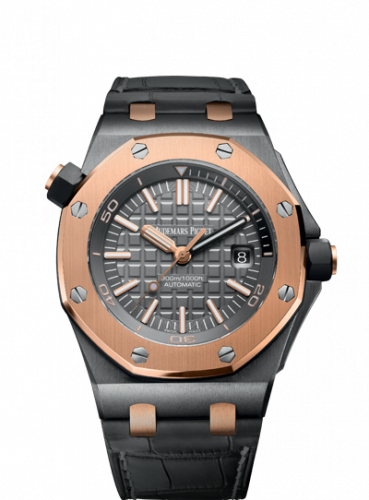 replica Audemars Piguet - 15709TR.OO.A005CR.01 Royal Oak Offshore Diver QE II Cup watch - Click Image to Close