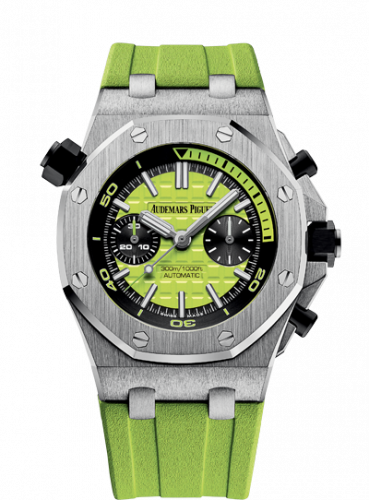 replica Audemars Piguet - 26703ST.OO.A038CA.01 Royal Oak Offshore Diver Chronograph Green watch - Click Image to Close
