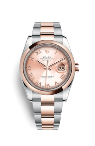 Rolex - 116201-0088 Datejust 36 Rolesor Everose Domed / Oyster / Pink Roman replica watch