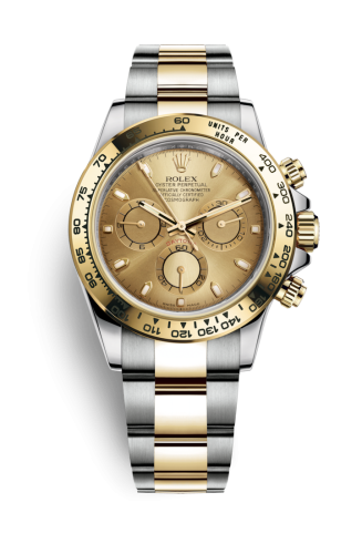 Rolex - 116503-0003 Cosmograph Daytona Stainless Steel / Yellow Gold / Champagne replica watch - Click Image to Close