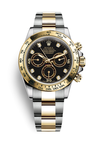 Rolex - 116503-0008 Cosmograph Daytona Stainless Steel / Yellow Gold / Black - Diamond replica watch