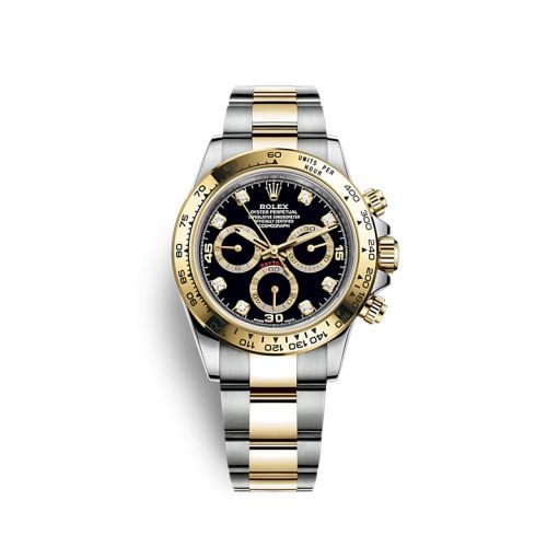 Rolex - 116503-0011 Cosmograph Daytona Stainless Steel / Yellow Gold / Black - Diamond replica watch