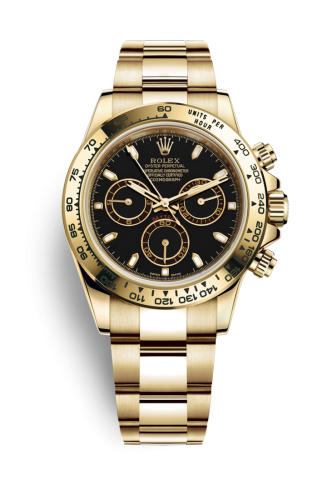Rolex - 116508-0004 Cosmograph Daytona Yellow Gold / Black replica watch