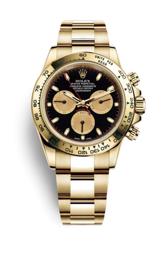 Rolex - 116508-0009 Cosmograph Daytona Yellow Gold / Black replica watch