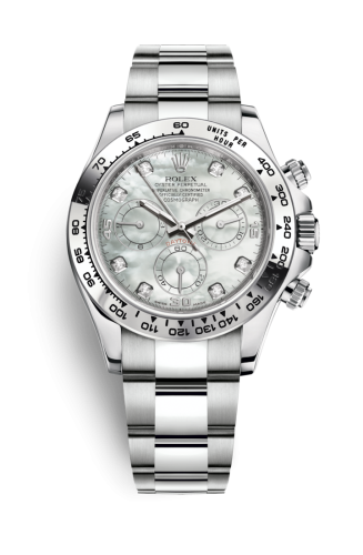 Rolex - 116509-0064 Cosmograph Daytona White Gold / MOP Diamond replica watch