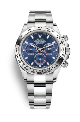 Rolex - 116509-0071 Cosmograph Daytona White Gold / Blue replica watch