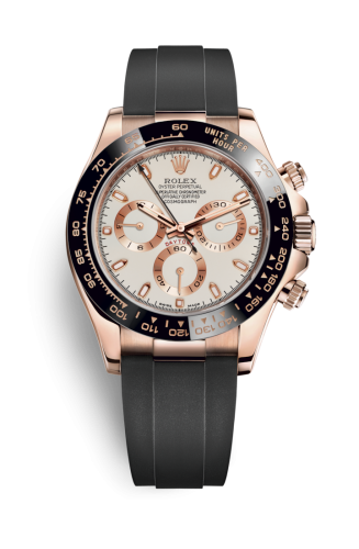 Rolex - 116515LN-0014 Cosmograph Daytona Everose / Cerachrom / Ivory / Oysterflex replica watch