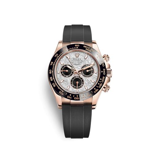 Rolex - 116515LN-0055 Cosmograph Daytona Everose / Cerachrom / Meteorite / Oysterflex replica watch - Click Image to Close