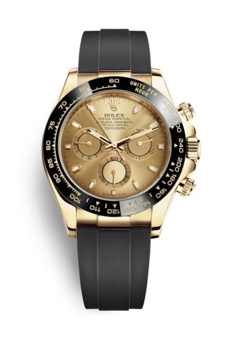 Rolex - 116518LN-0042 Cosmograph Daytona Yellow Gold / Cerachrom / Champagne / Oysterflex replica watch