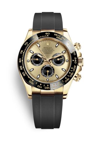 Rolex - 116518LN-0048 Cosmograph Daytona Yellow Gold / Cerachrom / Champagne / Oysterflex replica watch