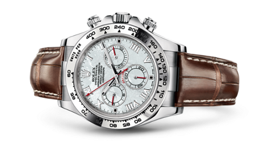 Rolex - 116519-0195 Daytona White Gold Strap Meteorite Roman replica watch