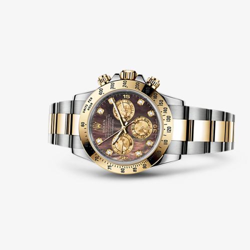 Rolex - 116523-0047 Daytona Rolesor Black Mother of Pearl replica watch