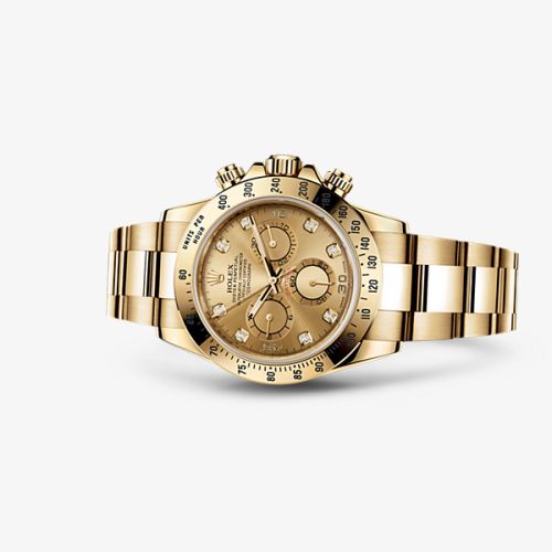 Rolex - 116528-0033 Daytona Yellow Gold Champagne Diamond replica watch