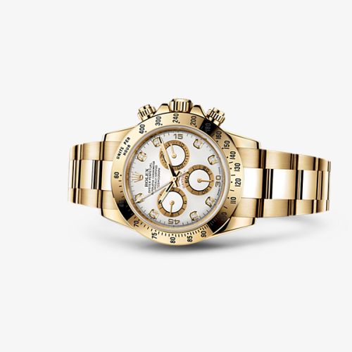 Rolex - 116528-0034 Daytona Yellow Gold White Diamond replica watch