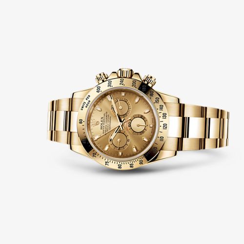 Rolex - 116528-0045 Daytona Yellow Gold Champagne replica watch - Click Image to Close