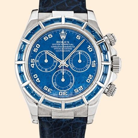 Rolex - 116589saci-0002 Daytona White Gold Blue Sapphire Strap Sodalite replica watch