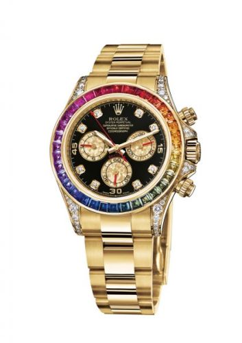 Rolex - 116598RBOW-0001 Cosmograph Daytona Yellow Gold / Rainbow replica watch