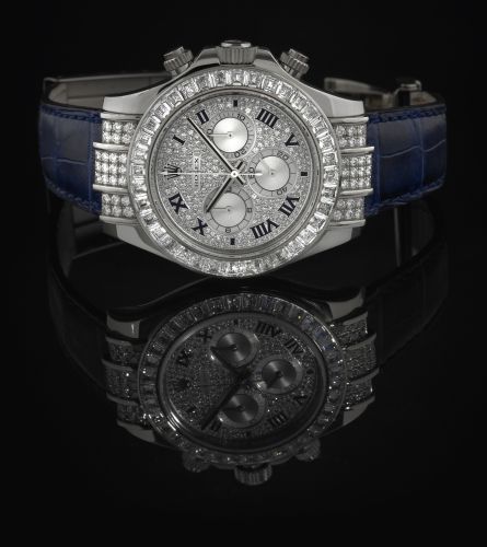 Rolex - 116599tbr-0001 Daytona White Gold Diamond Strap Roman replica watch