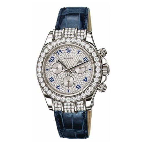 Rolex - 116599tbr-0002 Daytona White Gold Diamond Strap Round replica watch