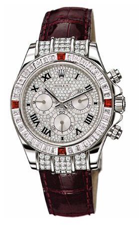 Rolex - 1165994ru-0001 Daytona White Gold Diamond Ruby Strap replica watch