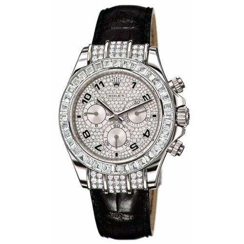 Rolex - 116599tbr-0003 Daytona White Gold Diamond Strap Arab replica watch