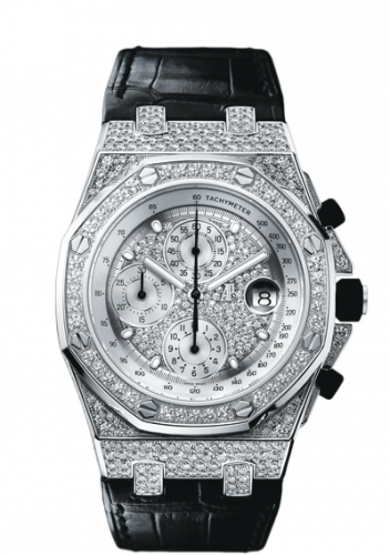 replica Audemars Piguet - 26067BC.ZZ.D002CR.01 Royal Oak Offshore White Gold / Diamonds watch - Click Image to Close