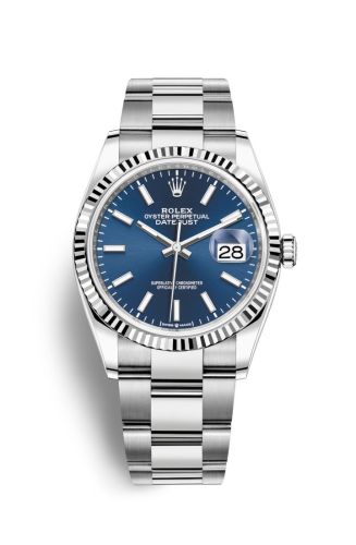Rolex - 126234-0018 Datejust 36 Stainless Steel / Fluted / Blue / Oyster replica watch