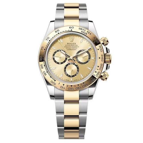 Rolex - 126503-0004 Cosmograph Daytona Stainless Steel - Yellow Gold / Golden / Oyster replica watch - Click Image to Close