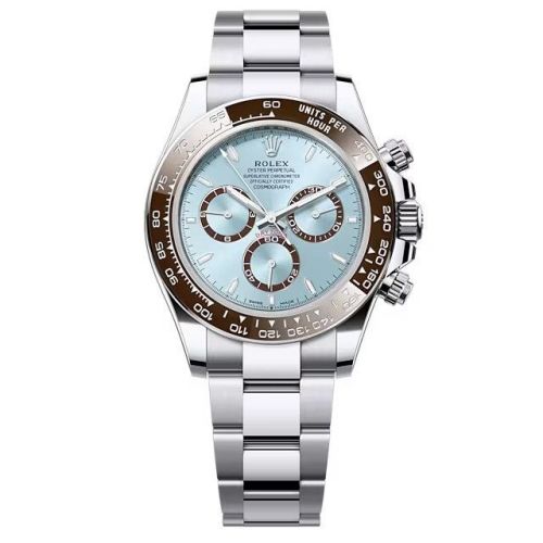 Rolex - 126506-0001 Cosmograph Daytona Platinum - Cerachrom / Ice Blue / Oyster replica watch - Click Image to Close
