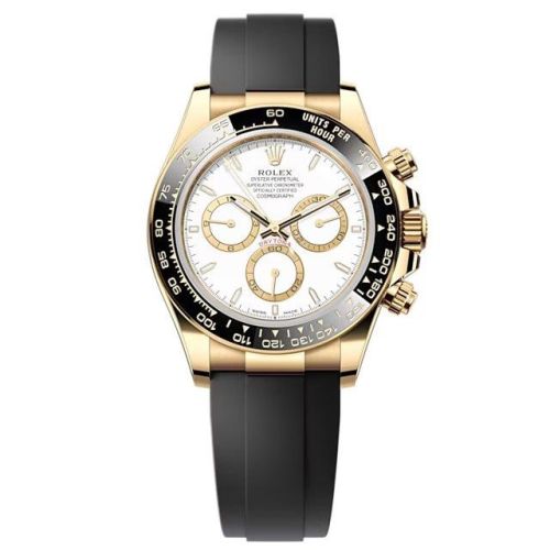 Rolex - 126518LN-0002 Cosmograph Daytona Yellow Gold - Cerachrom / White / Oysterflex replica watch