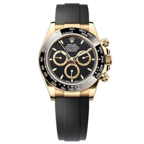 Rolex - 126518LN-0008 Cosmograph Daytona Yellow Gold - Cerachrom / Black / Oysterflex replica watch