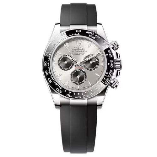 Rolex - 126519LN-0006 Cosmograph Daytona White Gold - Cerachrom / Steel - Black / Oysterflex replica watch