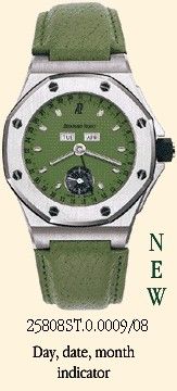 replica Audemars Piguet - 25808ST.O.0009/08 Royal Oak OffShore 25808 Full Calendar Green watch