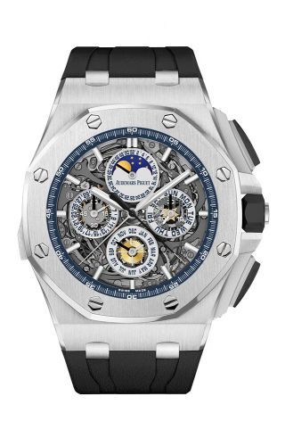 replica Audemars Piguet - 26571.BC.OO.A002CA.01 Royal Oak OffShore 26571 Grande Complication White Gold watch - Click Image to Close