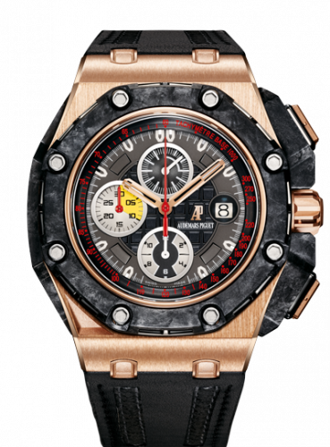 replica Audemars Piguet - 26290RO.OO.A001VE.01 Royal Oak OffShore 26290 Grand Prix Pink Gold watch - Click Image to Close