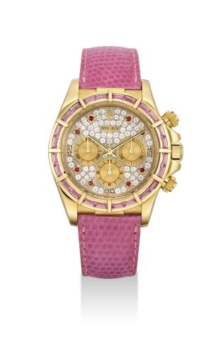 Rolex - 16588safu-0002 Daytona Zenith Yellow Gold Pink Sapphire Paved replica watch