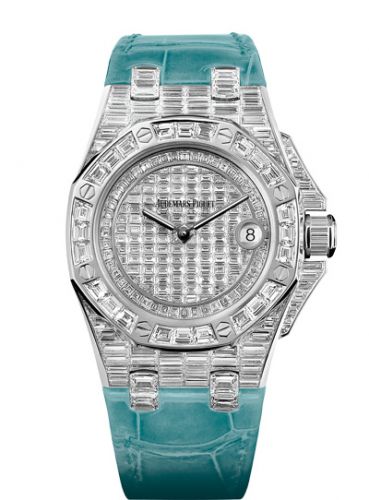 replica Audemars Piguet - 67543BC.ZZ.D314CR.01 Royal Oak OffShore 67543 Lady Quartz Emerald Hour watch