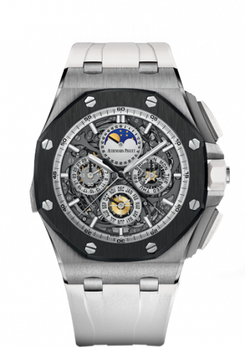 replica Audemars Piguet - 26571IO.OO.A010CA.01 Royal Oak Offshore 26571 Grande Complication Titanium / Ceramic / White watch