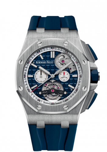 replica Audemars Piguet - 26540ST.OO.A027CA.01 Royal Oak Offshore Tourbillon Chronograph Selfwinding Stainless Steel / Blue watch