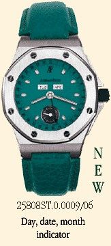 replica Audemars Piguet - 25808ST.O.0009/06 Royal Oak OffShore 25808 Full Calendar Turquoise watch
