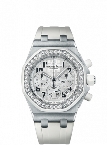 replica Audemars Piguet - 26048SK.ZZ.D010CA.01 Royal Oak OffShore 26048 Lady Chronograph Stainless Steel / White watch