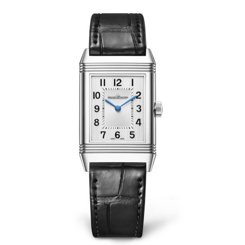 replica watch Jaeger-LeCoultre - 2548440 Reverso Classic Medium Thin Stainless Steel / Silver / Alligator