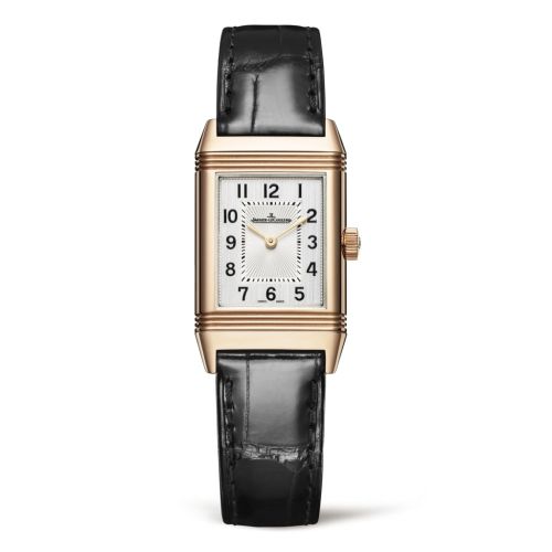 replica watch Jaeger-LeCoultre - 2602540 Reverso Classic Small Pink Gold / Silver / Alligator